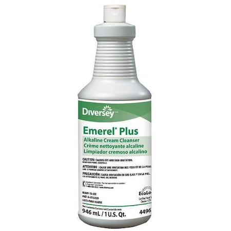 Diversey Bathroom Cleaner, 32 oz., Unscented, PK12 94496138