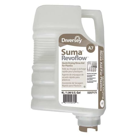 Diversey Dishwashing Detergent, 1.06 gal. Jug, 2 PK 95257171