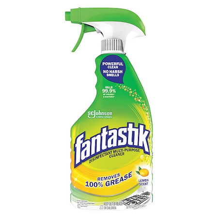 FANTASTIK Cleaner and Disinfectant, 32 oz. Trigger Spray Bottle, Unscented, 8 PK 306388
