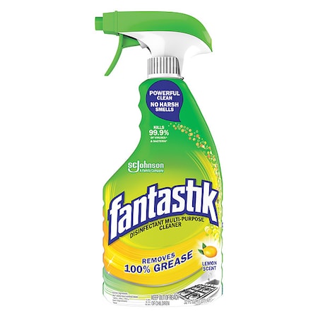 Fantastik Cleaner and Disinfectant, 32 oz. Trigger Spray Bottle, Unscented, 8 PK 366094