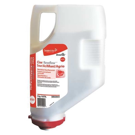 Diversey Liquid Laundry Sour, 8.8 lb Jug, Liquid, Unscented, Off-White, 3 PK 5892941