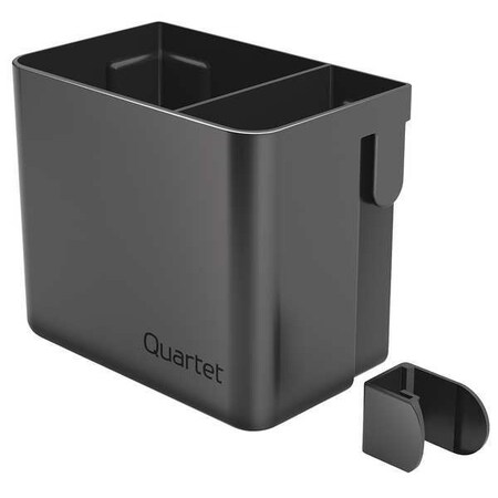 Quartet Accessory Storage Cup, 3inD, Black, Plastic 85374