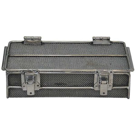 Marlin Steel Wire Products Rectangular Parts Washing Basket, #12 Mesh Size, Stainless Steel, Silver 00-01062001-38
