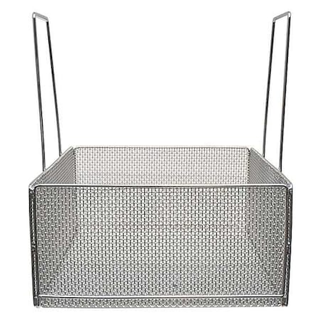 Marlin Steel Wire Products Rectangular Parts Washing Basket, #4 Mesh Size, Stainless Steel, Silver 00-00007001A-31