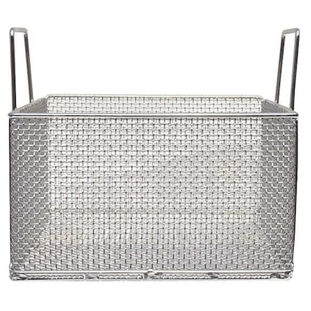 Marlin Steel Wire Products Rectangular Parts Washing Basket, #4 Mesh Size, Stainless Steel, Silver 00-104A-31