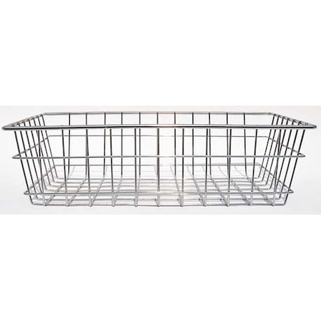 Marlin Steel Wire Products Rectangular Storage Basket, Steel, Silver 00-150A-12