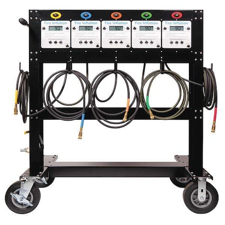 Haltec Tire Inflator, Black, 5 Tires MTIS-5-A4-X4