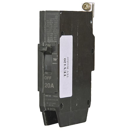 Ge Molded Case Circuit Breaker, TEYF Series, 30A, 1 Pole, 277/480V AC, 18kA at 277V AC TEYF130