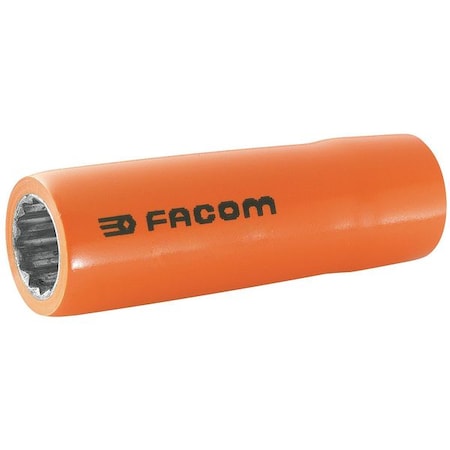 Facom 3/8 in Drive, 17mm 12 pt Metric Socket, 12 Points FM-J.17LAVSE