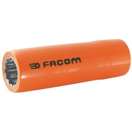 Facom 1/2 in Drive, 12mm 12 pt Metric Socket, 12 Points FM-S.12LAVSE