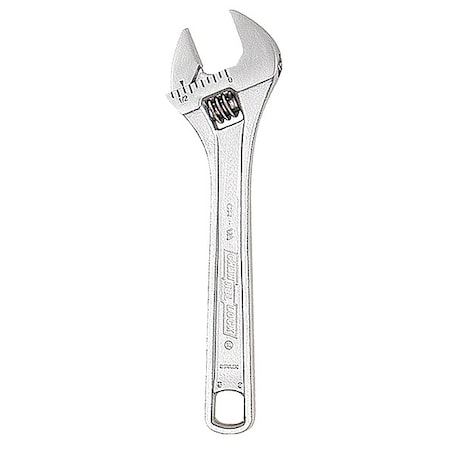 Channellock Adj. Wrench, 4", 1/2" Cap., Chrome 804