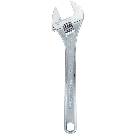 Channellock Adj. Wrench, 15", 1-21/32" Cap., Chrome 815