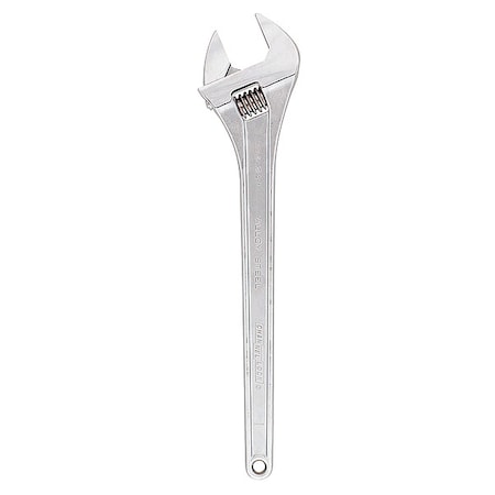 Channellock Adj. Wrench, 24", 2-7/16" Cap., Chrome 824