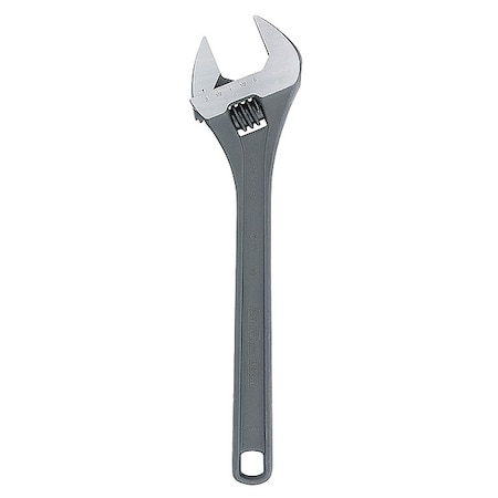 Channellock Adj. Wrench, 18", 2-1/8" Cap., Black 818N