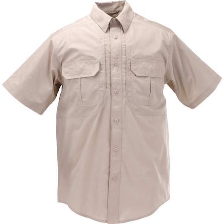 5.11 Tactical Shirt, 35% Cotton, 65% Polyester, Button, Hook-and-Loop, 6 Pocket(s), Khaki, XL 71175TABR-162-XL