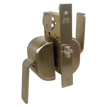 Life Saver Mortise Lockset, Paddleset, Vestibule 5PDDW/32D