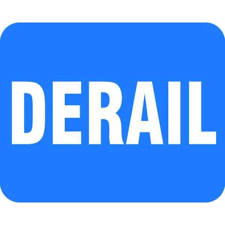 Accuform Railroad Sign, 12 in H, 15 in W, Horizontal Rectangle, English, FRR360BU FRR360BU