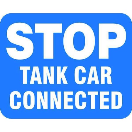 Accuform Railroad Stop Sign, 12" Height, 15" Width, Aluminum, Rectangle, English FRR365BU