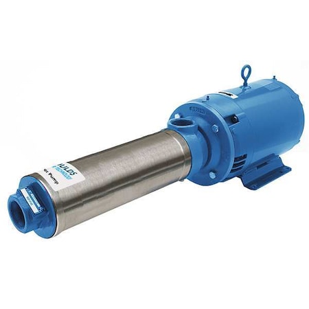 Goulds Booster Pump, 3 hp, 120/240V AC, 1 Phase, 2 in NPT Inlet Size, 2 Stage, 100 psi Max Pressure 70HB13012