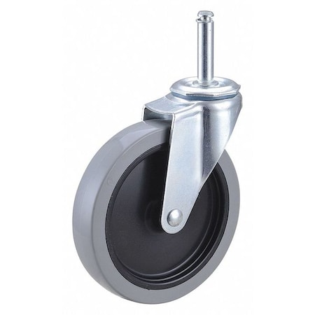 Zoro Select Swivel Stem Caster, Polyurthn, 5 in, 145 lb F1IX05041S-S20