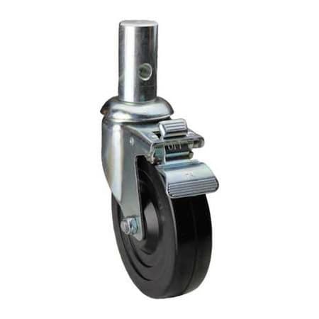 Colson Swivel Stem Cstr w/Totl Lock, 5 in, 240 lb 02RR05052S019