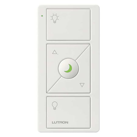 Lutron Wireless Control, Nightlight, 3Bttns, White PJN-3BRL-GWH-L01