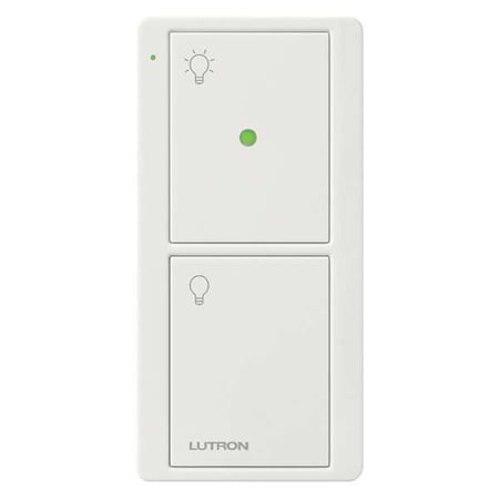 Lutron Wireless Control, Nightlight, 2Bttns, White PJN-2B-GWH-L01