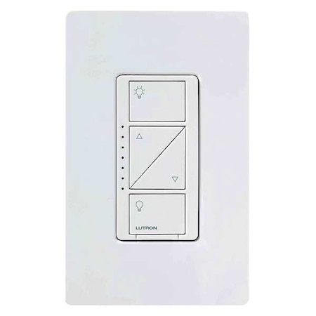 Lutron Lighting Dimmer, 1-Pole, 120V, White PD-6WCL-WH