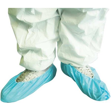 Condor Shoe Cover, 17-3/4 In, Blue, PK100 32KF94