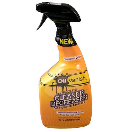 Oil Vanish Cleaner/Degreaser, 1 Gal Trigger Spray Bottle, Liquid, 4 PK 8505-004