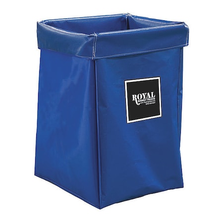 Royal Basket Trucks X-Frame Bag, 6 Bushel, Blue Vinyl G06-BBX-XBN