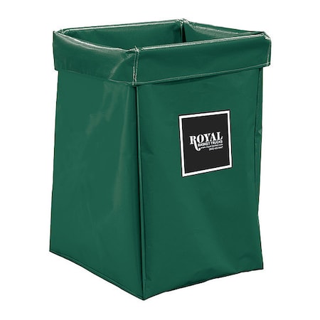 Royal Basket Trucks X-Frame Bag, 6 Bushel, Green Vinyl G06-EEX-XBN