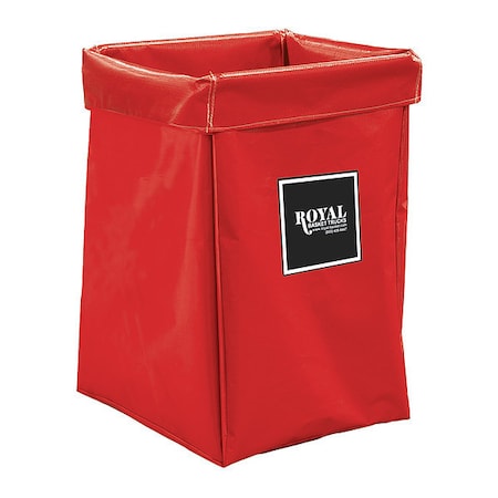Royal Basket Trucks X-Frame Bag, 6 Bushel, Red Vinyl G06-RRX-XBN