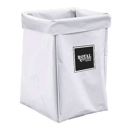 Royal Basket Trucks X-Frame Bag, 6 Bushel, White Vinyl G06-WWX-XBN