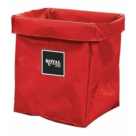 Royal Basket Trucks X-Frame Bag, 8 Bushel, Red Vinyl G08-RRX-XBN