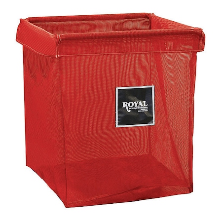 Royal Basket Trucks X-Frame Bag, 8 Bushel, Red Mesh G08-RRX-XMN