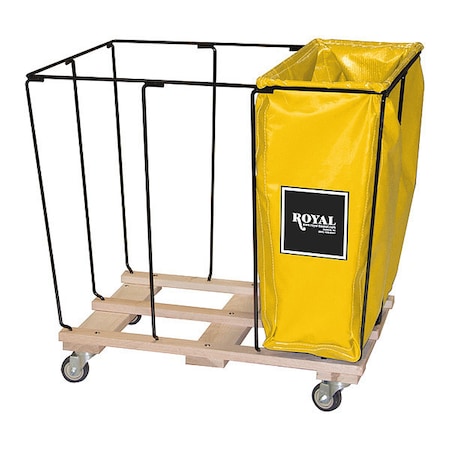 Royal Basket Trucks Sorting Cart Bag, 12 Bushel 3 Comp, Yellow G12-YYX-R3N