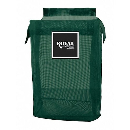 Royal Basket Trucks PVC Hamper Bag, 24 Gallon, Green Mesh G24-EEX-LMN