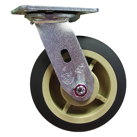 Royal Basket Trucks Swivel Caster, 6 In. Polyurethane G06-GRX-CRB-SUN
