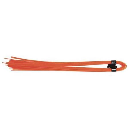 Presco Fluorescent Orange, 6 In., Whiskers, PK1000 W6*OG-200