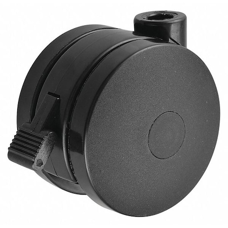 Zoro Select Threaded Stem Caster, 3 in Dia, Twin Wheel, Swivel Caster With Brake, 125 Load Capacity 32L387