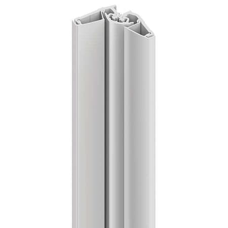 Ives Piano Hinge, Aluminum, Full Surface Mounting, 1 5/8 in Leaf W x 83 in Leaf H, Satin Aluminum 157XY 83IN US28