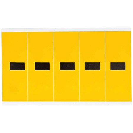 Brady Letter Label, Dash, 5in.Hx1-3/4in.W, Vinyl 1560-DSH