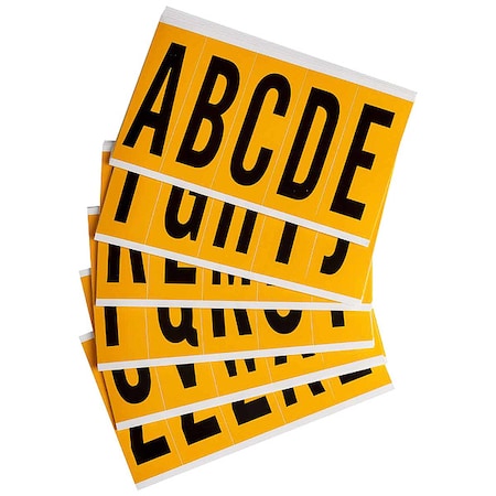 Brady LetterLabelSet, Vinyl, 5inH, 1-3/4inW 1560-LTR KIT