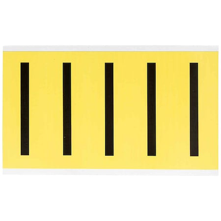 Brady Letter Label, U, 5inHx1-3/4inW, No. Cards 1 3460-I