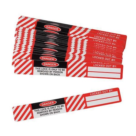 Brady Label, 3/4inHx4-1/2inW, Polyester, PK25 LID-3