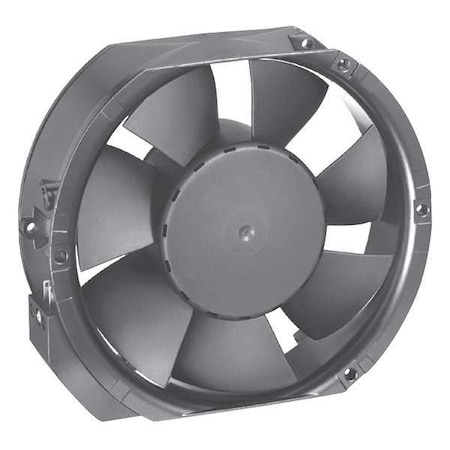 EBM-PAPST Axial Fan, Round, 24V DC, 1 Phase, 229.5 cfm, 6 49/64 in W. 6424/2U