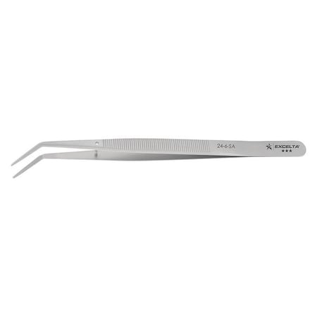 Excelta Tweezer, Strong Blunt, 6in L, SS, 1/64in Tip 24-6-SA