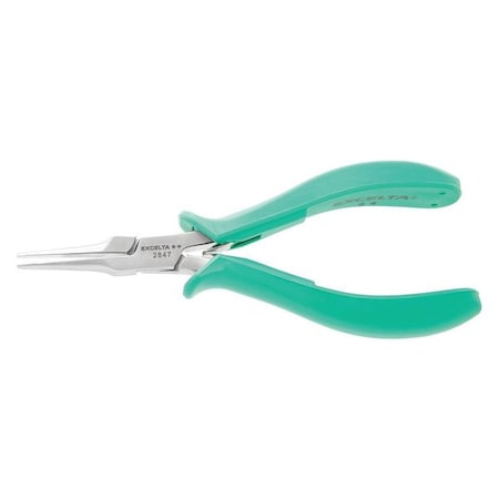 EXCELTA 5 1/2 in TealShield(TM) Needle Nose Plier Molded Grip Handle 2847