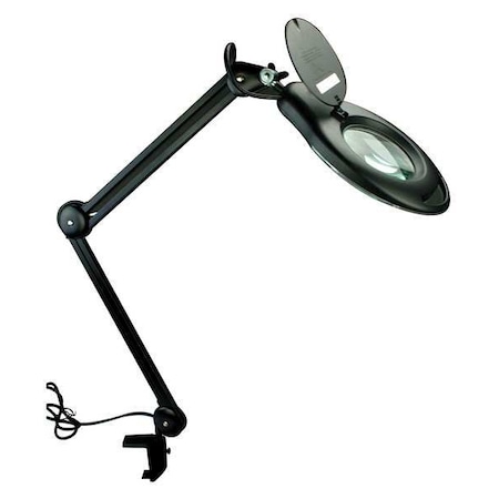 Zoro Select Magnifier Light, Articulating, AR 33 in, Black 32PE51